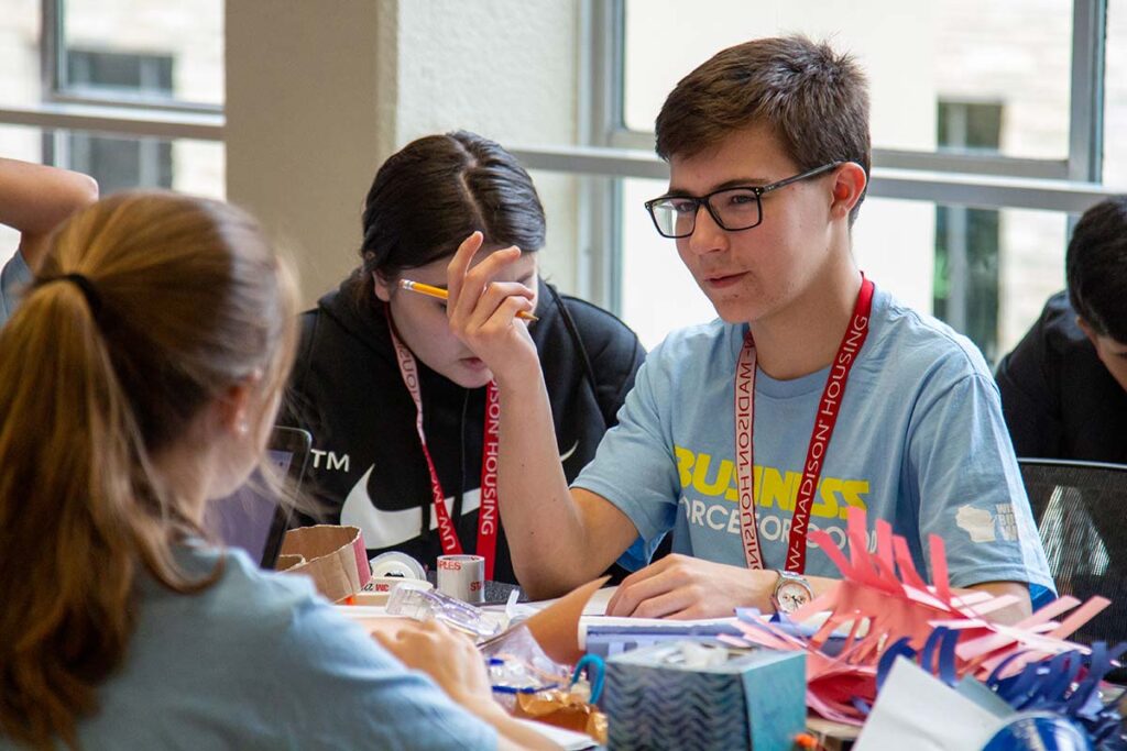 Student at Wisconsin Business World