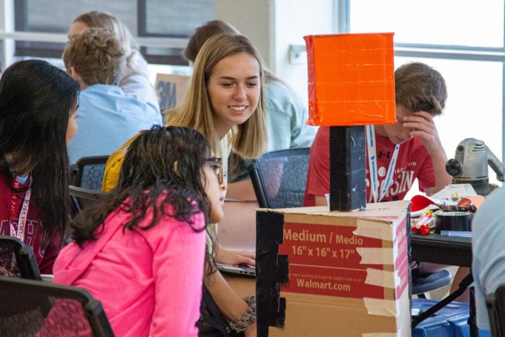 Students at Business World